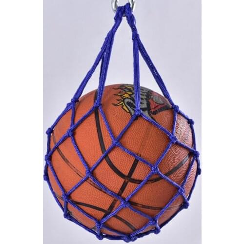 Basketball Soccer Sturdy Mesh Storage Bag Lanyard Ball Nylon Net Carrier Mesh Net Bag Drawstring Storage Bag For Basketball