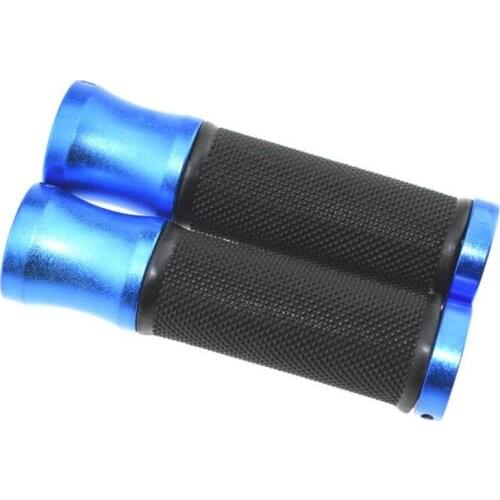 Q014 Free shipping Cycling color mountain bike bicycle grips bilateral lock grips bicycle aluminum rubber widened comfort