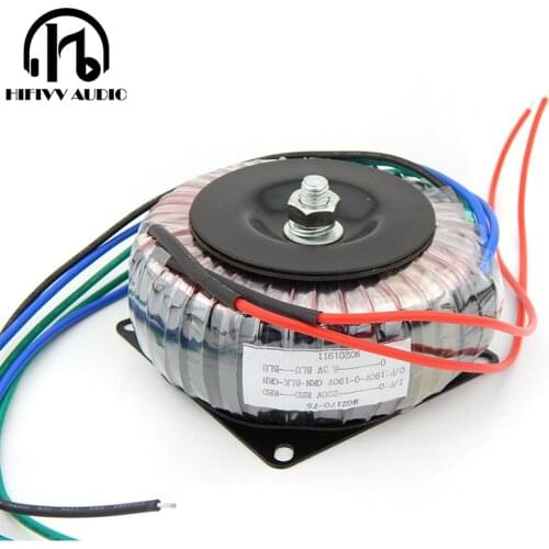 75VA pure copper Circular Transformer of tube amplifier 75W 190V-0-190V 0.15A 0-6.3V 3A TUBE AMP power supply