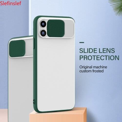 Ultra-thin Slider Camera Privacy Protection Phone Case For iPhone 11 Pro Max XSmax XR XS X 8 7 6 Plus Luxury Hard PC Cover Coque
