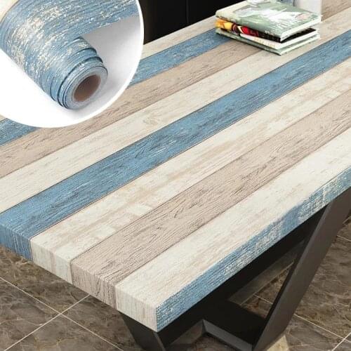 Waterproof Self Adhesive Wallpaper Vinyl Contact Paper Wood Wallpapers For Wardrobe Wall Stickers Home Decor Bedroom Decoration