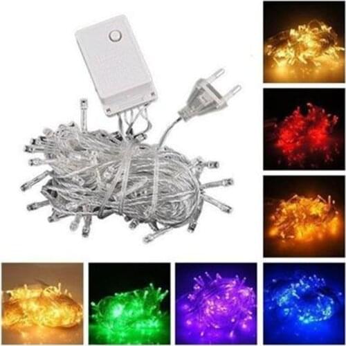 10m 20m Outdoor Waterproof LED Colorful Lights Flashing Lights Christmas Holiday Wedding Lantern Decoration Fairy Garland Decor