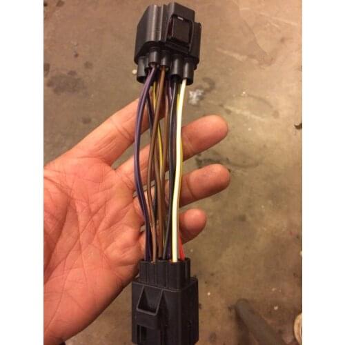 12 Pin/Way Male Female 12 To 12 HeadLamp Light Harness Assembly Connector Plug With Pigtail For Volvo S40 S60 S80L XC90 XC60