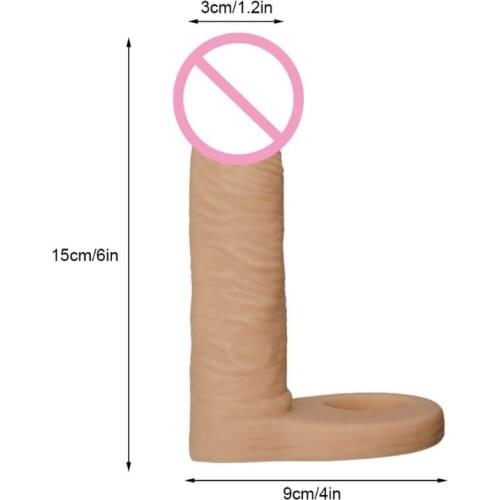 50LF Wearable Dildo Butt Plug Double Penetration Artificial Cock Ring Sex