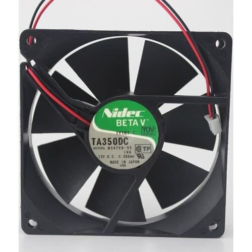 9025 12V 0.50A inverter cooling fan M34709-55 double ball bearing 2 lines