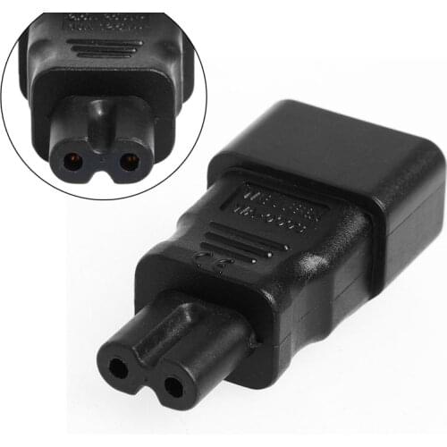 IEC 320 Kettle 3-Pin C14 Male To C7 Female Power Converter Adapter Plug Socket