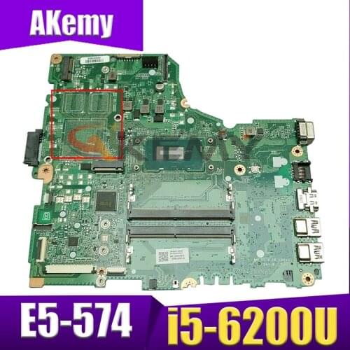 Akemy Laptop Mainboard For ACER Aspire E5-574 i5-6200U Motherboard DA0Z8VMB8E0 SR2EY DDR4