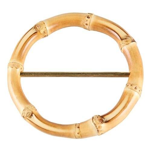 Clothing garment apparel bags fashion accessories round circle ring wood rattan bamboo root belt pin buckle