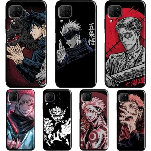 Anime Jujutsu Kaisen Case For Huawei P40 P30 P20 Mate 20 Lite P Smart Z 2019 2021 Nova 5T Honor 20 Pro 9X 8X