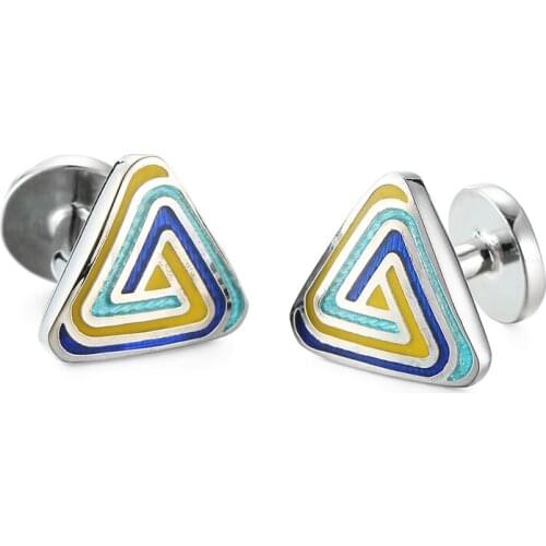 DY new high quality fashion men French shirt Cufflinks A small gift funny animal blue fish Cufflinks for my friends birthday