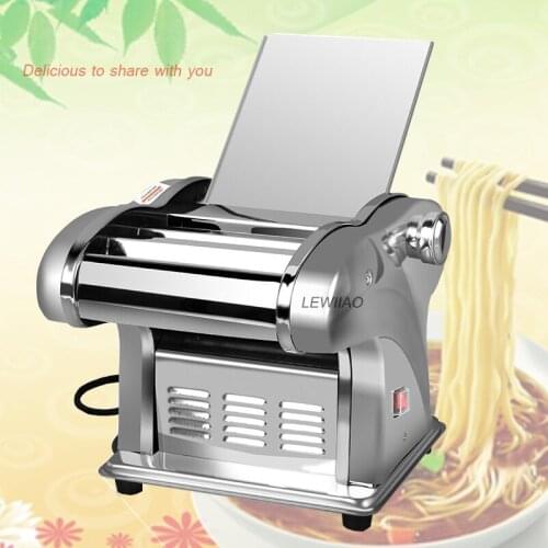 Electric Dough Roller Stainless Steel Sheeter Commercial Pasta Maker Machine 220V Roller And Blade Changeable