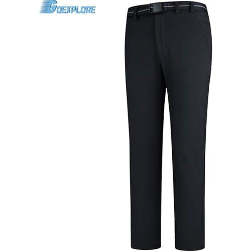 Goexplore fleece pants Winter warm Cargo Pants Outdoor hiking climbing fishing travel Sports Pants waterproof windproof Trousers