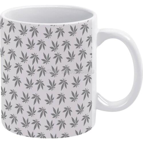 Leaves White Coffee Mugs Pattern Coffee Mug 330ml Milk Water Cup Creative Fathers Day Gifts Leaves Leaves