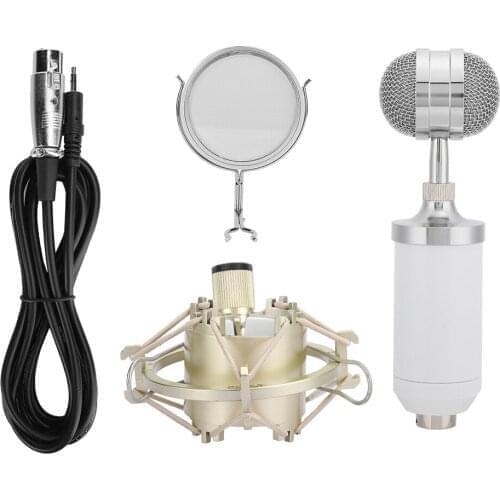 Computer Mobile Phone Karaoke Condenser Microphone Studio Recording Mic With Stand K Song Recording Condenser Microphone
