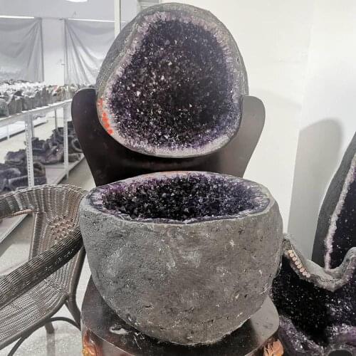 80-100KGS Large Raw Stones And Minerals Best Quality Natural Crystal Quartz Uruguay Amethyst Crystal Geode For Home Decoration