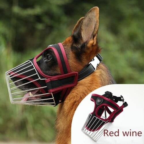 Medium and large Dog Muzzle Pet Mouth Cover Dog Mask Bark Bite Mesh Mouth Muzzle Grooming Anti-Chewing Pet Training Accessories