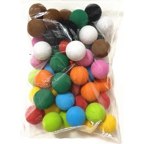 50pcs 30mm 10 Colors Golf Balls EVA Foam Soft Sponge Balls Golf/Tennis Training for Indoor Golf Practice Children Toy Ball