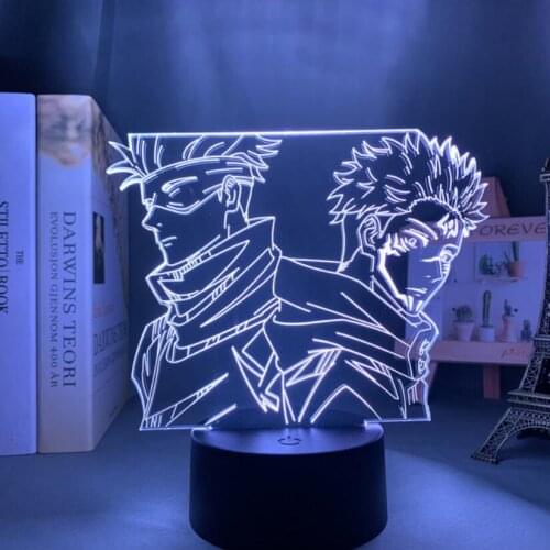 3D Lamp Satoru Gojo Jujutsu Kaisen Led Night Light Yuji Itadori for Room Deco Birthday Gift Jujutsu Kaisen Lamp Yuji Itadori