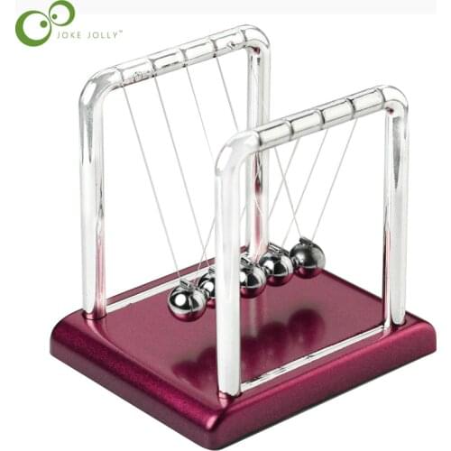New Design Newtons Cradle Fun Steel Balance Balls Physics Science Pendulum Desk Table DIY Decoration Accessory Gift S42