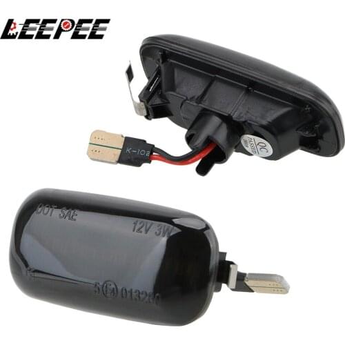 A Pair LED Car Dynamic Side Marker Flowing Water Turn Signal Light Blinker Light For Audi A3 S3 A8 D2 TT 8N Turn Indicators