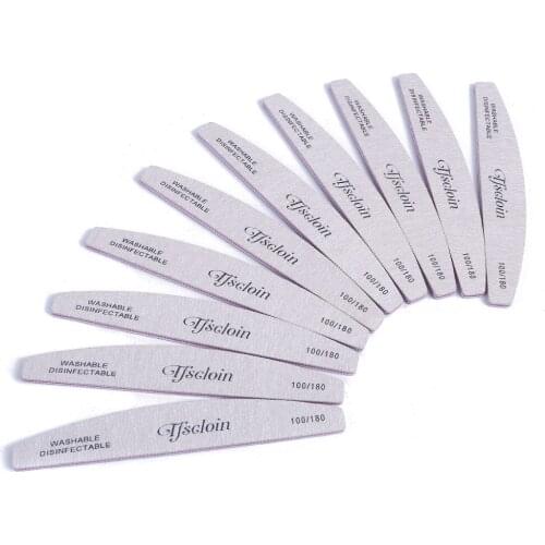 10Pcs 100/180 Nail File sanding polishing Buffer Block UV Gel Nail Polisher Manicure Pedicure Tools Nail Care Tools