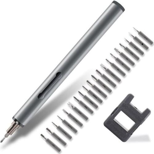 Mini-Motor-driven Screw Group Portable Mobile Phone Notebook Disassemble Maintenance tools with led light