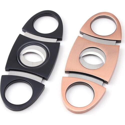 Cigar Cutter Stainless Steel Metal Classic Cigar Cutter Guillotine with Christmas Cigar Scissors Gift for COHIBA Cigar
