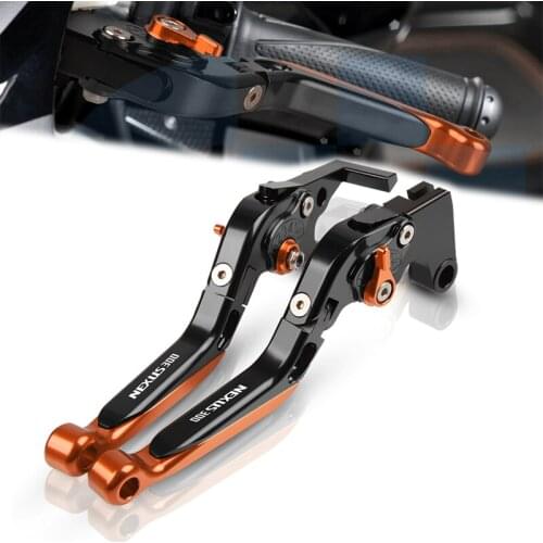 Motorcycle Clutch Brake Lever Accessories For GILERA Nexus 300 E3 2008 2009 2010 2011 2012 Extendable Adjustable Foldable Levers