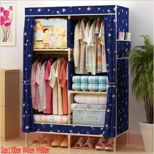 Factory Price Solid Wood Wardrobe Closet length 100 cm