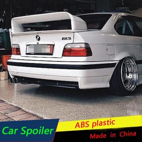For E36 M3 spoiler sport 1990-2000 M3 series spoiler ABS plastic materail unpainted spoiler for BMW-E36 M3 Spoiler 1997