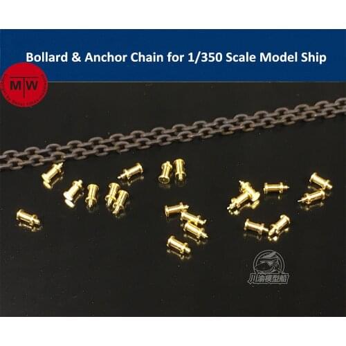 Bollard & Anchor Chain for 1/350 Scale Model Ship（not include Anchor