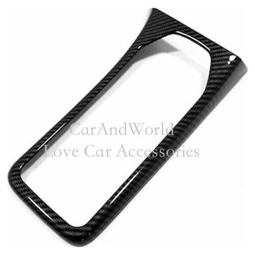 For Hyundai Tucson 2019 2020 Inner Console Gear Shift Box Cover Frame Trims Carbon Fibre Sticker Car-styling Accessories