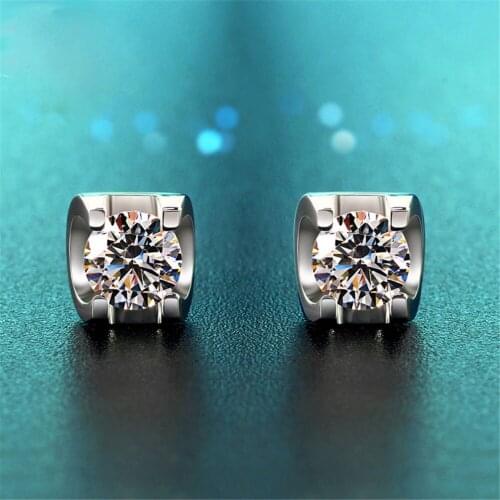 YPAY8 Luxury Fashion Ladies 925 Sterling Silver Top Quality Nails Letters Cute Wedding Party AAAZircon Allergic Earrings Jewelry