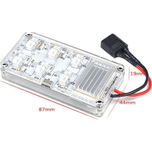 6in1 500mA 4.2V/4.35V Battery Charger Kingkong Tiny Charger 1S Lipo Charger USB XT60 Charging Board Hub Port For Tiny 7 6X 7 FPV