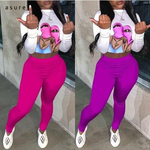 Tracksuit Women Sexy Club Outfit Jogging Full Female Sportswear Office Suit Crop Top And Pant Two Piece Set Home Clothes 2388