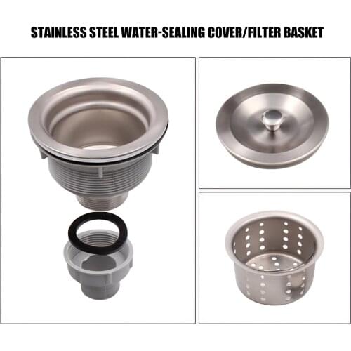 1 Set Floor Drain Stainless Steel Deodorization Floor Sink Strainer Anti-Odor Rustproof Sink Stopper For Kitchen Home Balcony