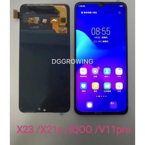 100% Tested Working 6.41" New OLED Display For Vivo X23 V11 Pro LCD Touch Screen Digitizer Assembly Support Fingerprint