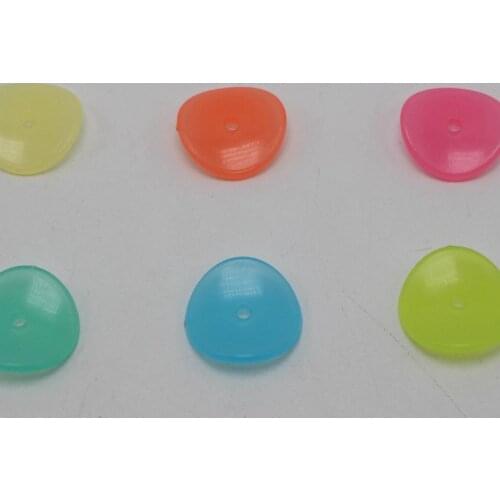 200 Mixed Jelly Color Acrylic Round Wave Slice Heishi Beads 15mm Kids Crafts