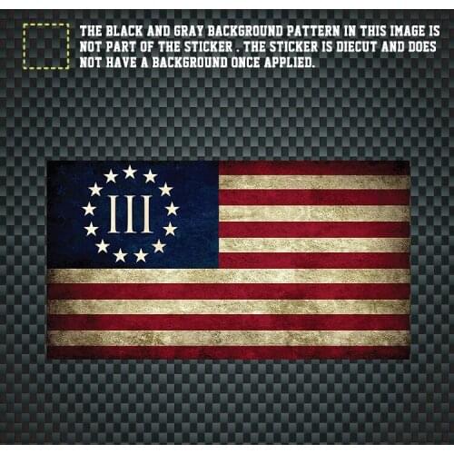 6.5*11.5 CM USA Flag for Old-fashioned Vehicle Stickers