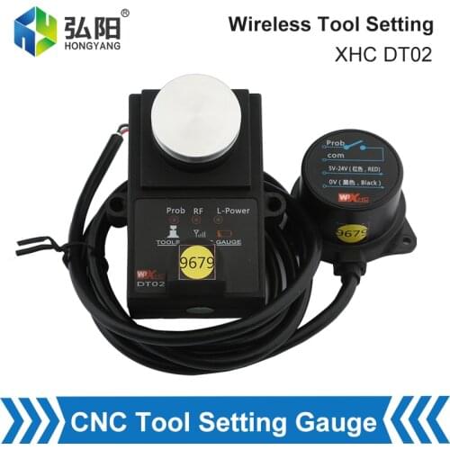 XHC DT02 Wireless Tool Setting Instrument CNC Router Machine Tool Adjustment Gauge Height Z Axis Adjuster Mach3, Ncstudio