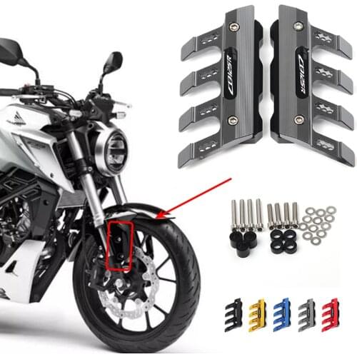 For HONDA CB125R CB 125R Motorcycle Mudguard Front Fork Protector Guard Block Front Fender Anti-fall Slider Accessories