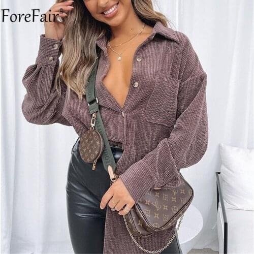 Коричневые блузки Forefair China At AliExpress