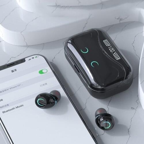 G08 Bluetooth 5.1 Earphone Touch Control Wireless Headphons HiFi IPX7 Waterproof Earbuds Headset with LED Display Charging Box