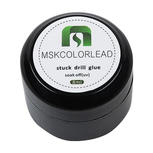 8ml Professional Super Sticky Gel Nail Polish Glue Crystal Adhesives Transparent Clear Gel Nails Art Rhinestone Jewelry Decor