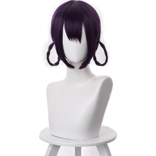 Fate / FGO drunk boy zombie suit dark purple twist braid hair ring cosplay wig