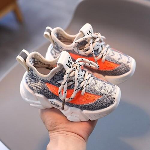 2021 New Autumn Children Shoes Boys Girls Sport Shoes Fashion Breathable Baby Shoes Soft Bottom Non-slip Casual Kids Sneakers