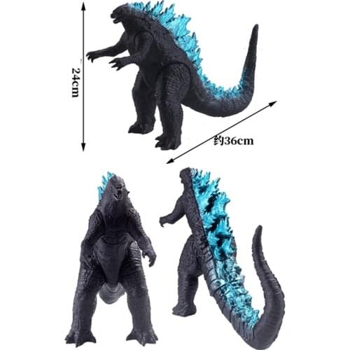 Godzilla King of Monsters Soft Rubber Large Doll Action Figure Pvc Toy Hand Made Model Fury Monster Dinosaur Joint Movable Figma