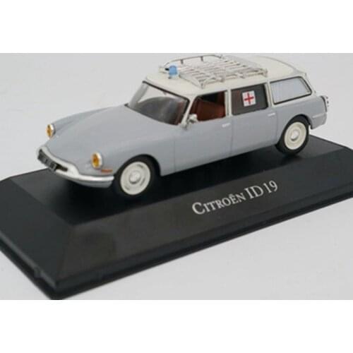 1:43 scale Diecast Alloy Metal Die-cast ID19 Ambulance Car Model Simulation Retro Classic Vehicle Toys Collection Artwork Fans