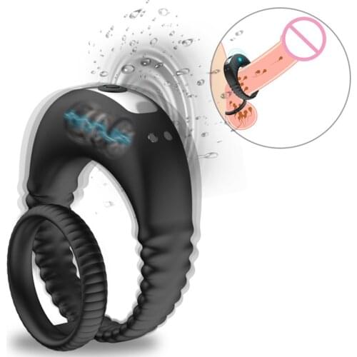 Powerful Cock Ring Erotic Vibrator Sex Toys in Couple Penis Cockring for Man Delay Ejaculation Sexules Shop Toys for Adults 18