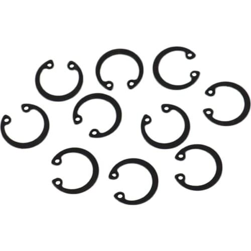 10PCS Circlip Set External/Internal Retaining E-type Cir clip Lock Snap Retaining Ring Assortment Set holes Shaft Collar Washer